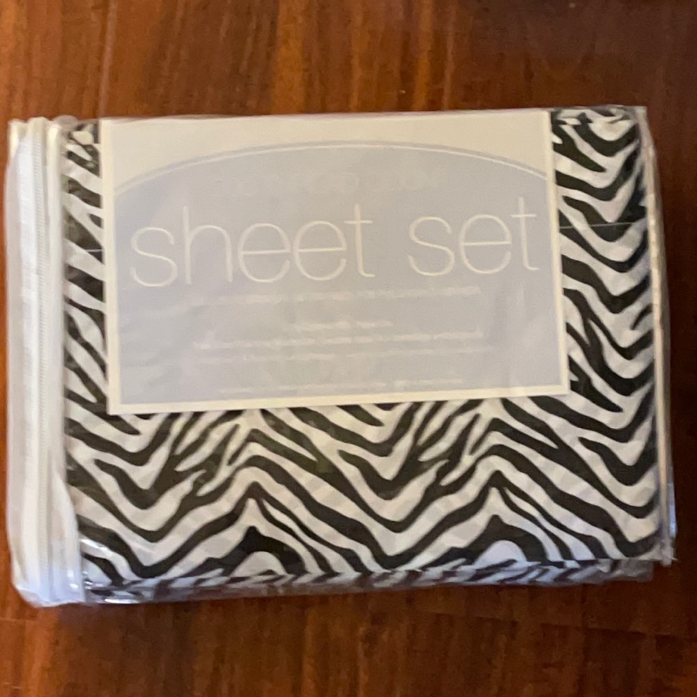 Animal print brand new sheets